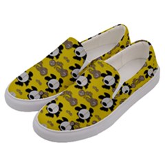 Bikers Out Singing In Spring Time Men s Canvas Slip Ons