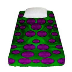 The Pixies Dance On Green In Peace Fitted Sheet (single Size) by pepitasart