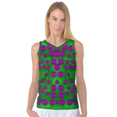 The Pixies Dance On Green In Peace Women s Basketball Tank Top by pepitasart