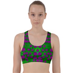 The Pixies Dance On Green In Peace Back Weave Sports Bra by pepitasart