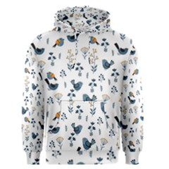 Spring Flowers And Birds Pattern Men s Pullover Hoodie by TastefulDesigns