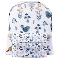 Spring Flowers And Birds Pattern Giant Full Print Backpack by TastefulDesigns
