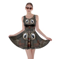 Wonderful Cute  Steampunk Owl Skater Dress by FantasyWorld7