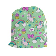 Cute Unicorn Pattern Drawstring Pouches (xxl)