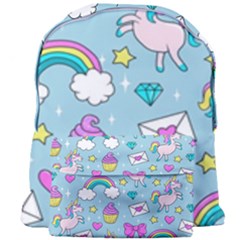 Cute Unicorn Pattern Giant Full Print Backpack by Valentinaart