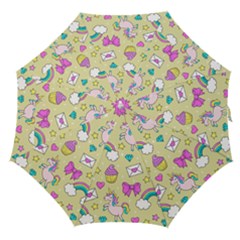 Cute Unicorn Pattern Straight Umbrellas by Valentinaart