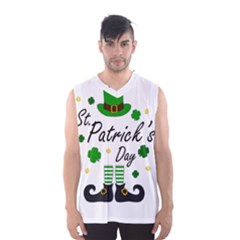 St Patricks Leprechaun Men s Basketball Tank Top by Valentinaart