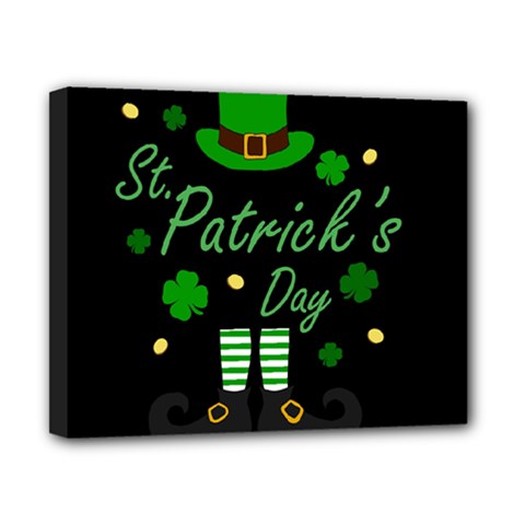 St Patricks Leprechaun Canvas 10  X 8  by Valentinaart