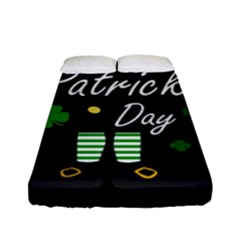 St Patricks Leprechaun Fitted Sheet (full/ Double Size) by Valentinaart