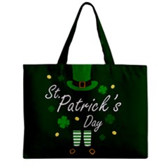 St Patricks Leprechaun Zipper Mini Tote Bag by Valentinaart