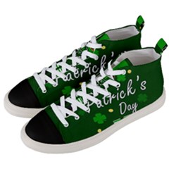 St Patricks Leprechaun Men s Mid-top Canvas Sneakers by Valentinaart