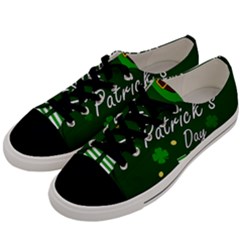 St Patricks Leprechaun Men s Low Top Canvas Sneakers by Valentinaart