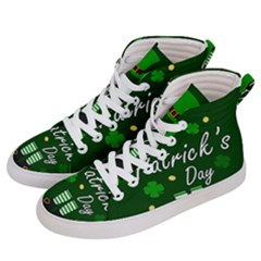 St Patricks Leprechaun Men s Hi-top Skate Sneakers by Valentinaart