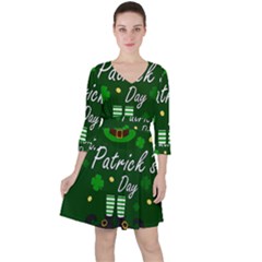 St Patricks Leprechaun Ruffle Dress by Valentinaart