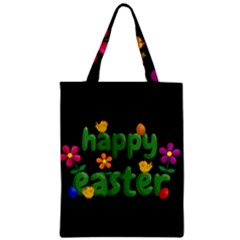 Happy Easter Zipper Classic Tote Bag by Valentinaart