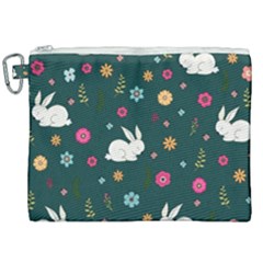 Easter Bunny  Canvas Cosmetic Bag (xxl) by Valentinaart