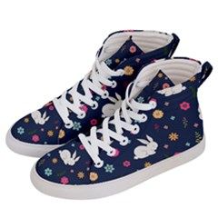 Easter Bunny  Men s Hi-top Skate Sneakers by Valentinaart