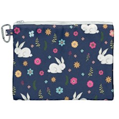 Easter Bunny  Canvas Cosmetic Bag (xxl) by Valentinaart