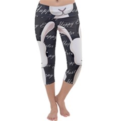 Easter Bunny  Capri Yoga Leggings by Valentinaart