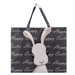 Easter Bunny  Zipper Large Tote Bag by Valentinaart