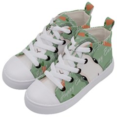 Easter Bunny  Kid s Mid-top Canvas Sneakers by Valentinaart