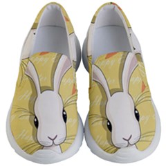 Easter Bunny  Kid s Lightweight Slip Ons by Valentinaart