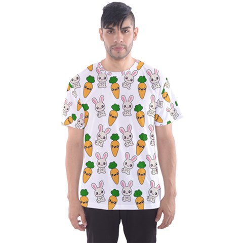 Easter Kawaii Pattern Men s Sports Mesh Tee by Valentinaart