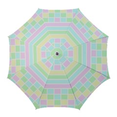 Geometric Pastel Design Baby Pale Golf Umbrellas