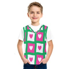 Pink Hearts Valentine Love Checks Kids  Sportswear by Nexatart