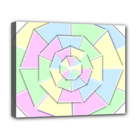 Color Wheel 3d Pastels Pale Pink Deluxe Canvas 20  X 16   by Nexatart