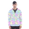 Color Wheel 3d Pastels Pale Pink Hooded Wind Breaker (Men) View1