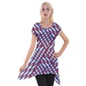 Abstract Chaos Confusion Short Sleeve Side Drop Tunic View1