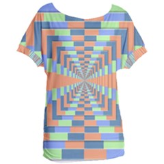 Fabric 3d Color Blocking Depth Women s Oversized Tee by Nexatart