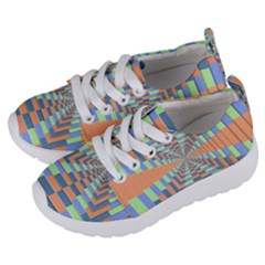 Fabric 3d Color Blocking Depth Kids  Lightweight Sports Shoes by Nexatart