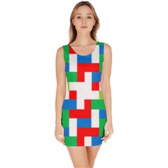 Geometric Maze Chaos Dynamic Bodycon Dress