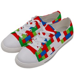 Geometric Maze Chaos Dynamic Women s Low Top Canvas Sneakers by Nexatart