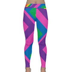 Geometric Rainbow Spectrum Colors Classic Yoga Leggings by Nexatart