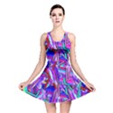 Stars Beveled 3d Abstract Stripes Reversible Skater Dress View1