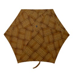 Wood Texture Background Oak Mini Folding Umbrellas