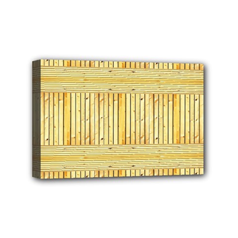 Wood Texture Grain Light Oak Mini Canvas 6  X 4  by Nexatart