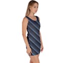 Diagonal Stripes Pinstripes Bodycon Dress View3