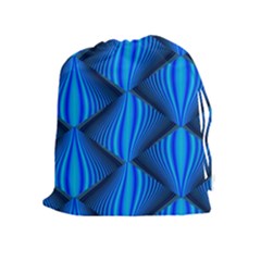 Abstract Waves Motion Psychedelic Drawstring Pouches (extra Large) by Nexatart