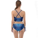 Converging Lines Blue Shades Glow Mini Tank Bikini Set View2