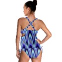 Waves Wavy Blue Pale Cobalt Navy Tankini Set View2