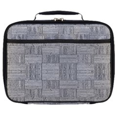 Texture Wood Grain Grey Gray Full Print Lunch Bag by Nexatart