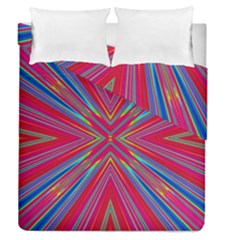 Burst Radiate Glow Vivid Colorful Duvet Cover Double Side (queen Size) by Nexatart