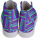 Geometric Textile Texture Surface Kid s Hi-Top Skate Sneakers View4