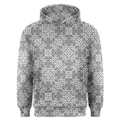 Black And White Oriental Ornate Men s Overhead Hoodie by dflcprints