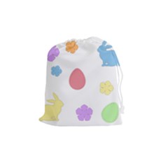 Easter Patches  Drawstring Pouches (medium) 