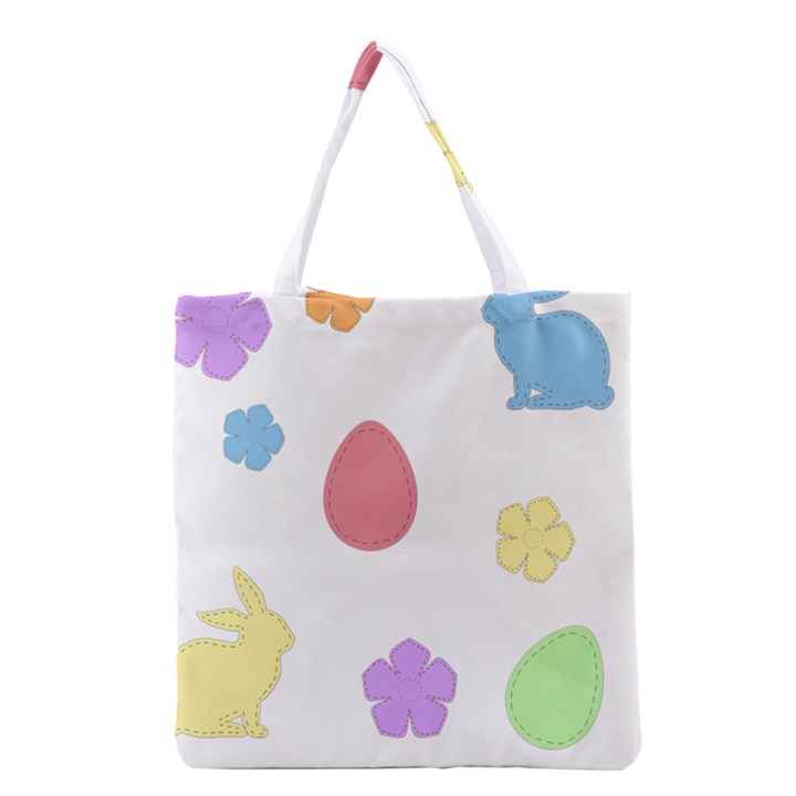 Easter Patches  Grocery Tote Bag